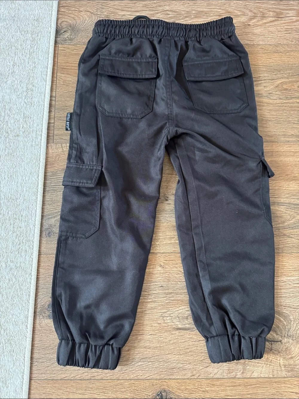 LOT Little Bipsy Black Long Sleeve Shirt and Cargo Jogger Pants